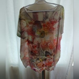 dressbarn Multicolor Floral Blouse